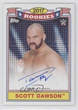 2018 Topps Heritage WWE Top 10 Rookies 49/50 Scott Dawson #TTRA-SD Auto 6ns