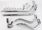 Bassani True Dual Head Pipes Chrome #11315A Harley Davidson