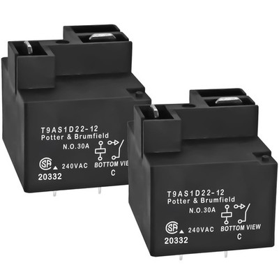 T9AS1D22-12 30A PCB or Panel Mount Relay - 4Pins High Breaking Capacity PCB M