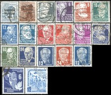 GERMANY/Allemagne/DDR   19 Timbres/stamps  1948-1953  Obl/Used