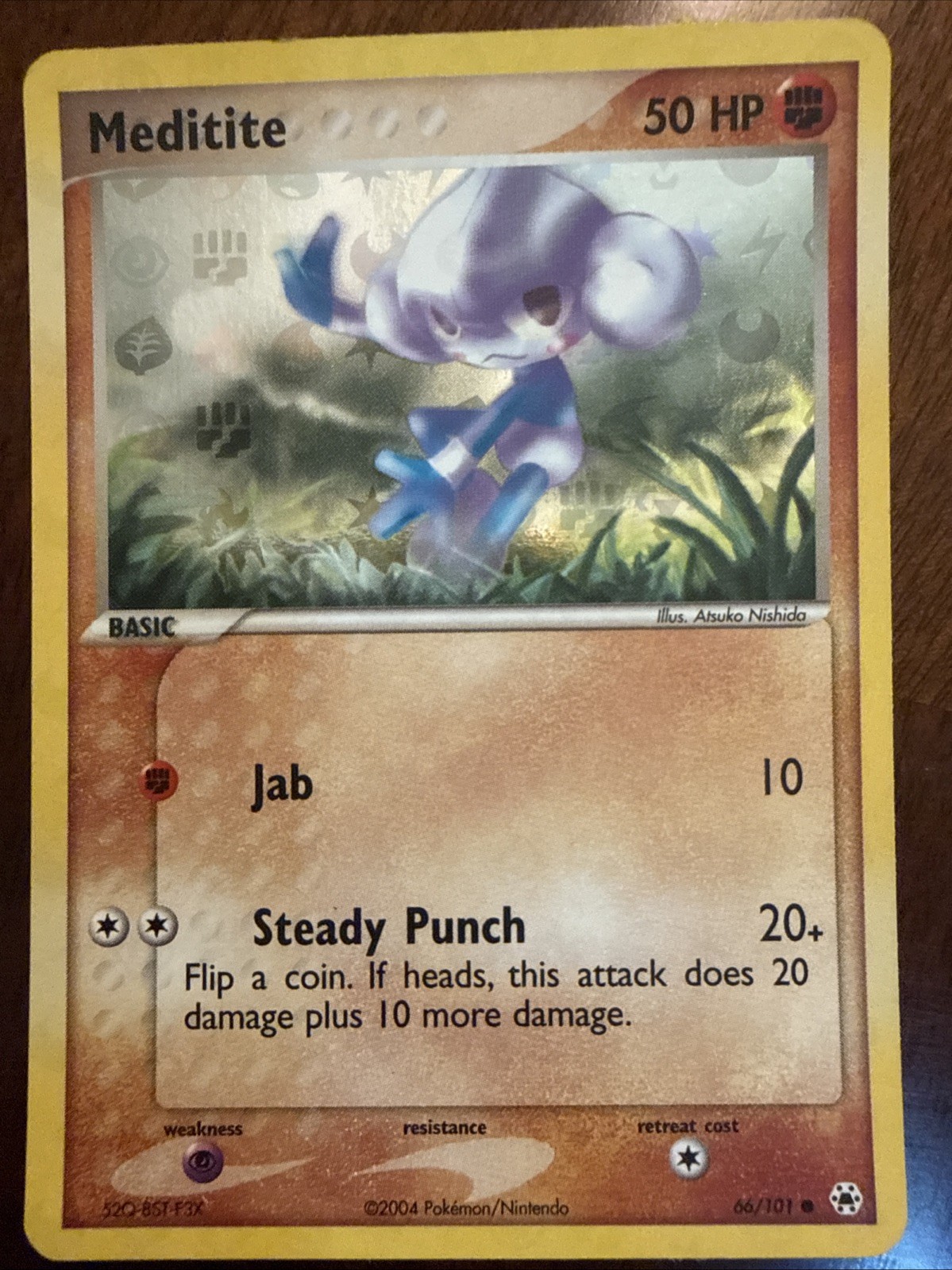 Meditite 66/101 Common Hidden Legends Reverse Holo Pokémon Card Very LP!!
