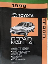 Toyota Tercel Repair Manual For 1998 Toyota Tercel Repair Manual For 1998