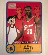 Topps 2003-04 Bazooka LeBron James Cleveland Cavaliers Rookie Card #276. rookie card picture