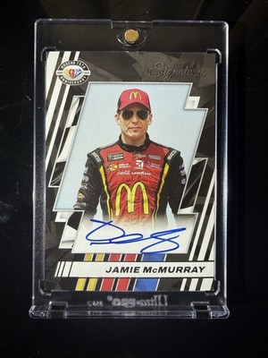 2023 Panini Prizm Nascar 75th Anniversary Signatures Jamie McMurray On Card Auto