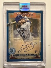 2020 Topps Gypsy Queen Bo Bichette #GQA-BBI Rookie RC Blue Auto /150 Blue Jays