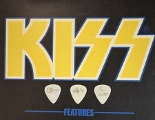 KISS  1987-88  RARE NOT AUCOIN  COMPLETE SET OF CRAZY NIGHTS GUITAR PICKS