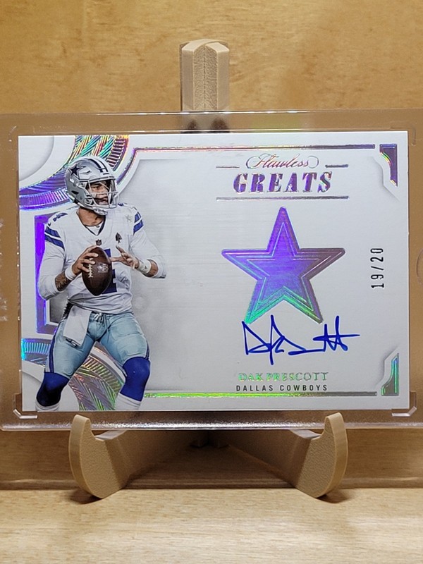 2025 Panini Flawless #G-DPT Dak Prescott Flawless Greats On Card Auto /20