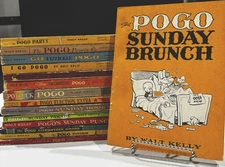 Lot 15 Pogo Walt Kelly PB 1950’s 1st Editions Classic Comics Strips opossum