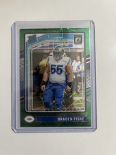 2024 Panini Donruss Optic - Rated Rookie Braden Fiske #210 Green Hyper Prizm  