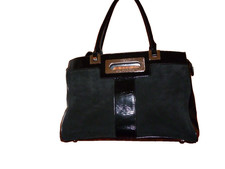 Anya Hindmarch" Designer"  schwarze Wild-Lack-Leder-Handtasche -Neuwertig-