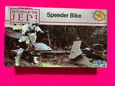 STAR WARS RETURN OF THE JEDI SPEEDER BIKE MODEL KIT MPC NEW IN OPEN BOX LOOK!!