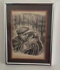 Vintage Kassie Lynn Hicks Graphite Drawing Signed 1978 Framed & Matted
