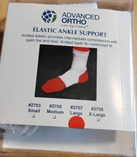 Advanced Ortho Elastic Slip-on Ankle Support, Large, Intermediate compression