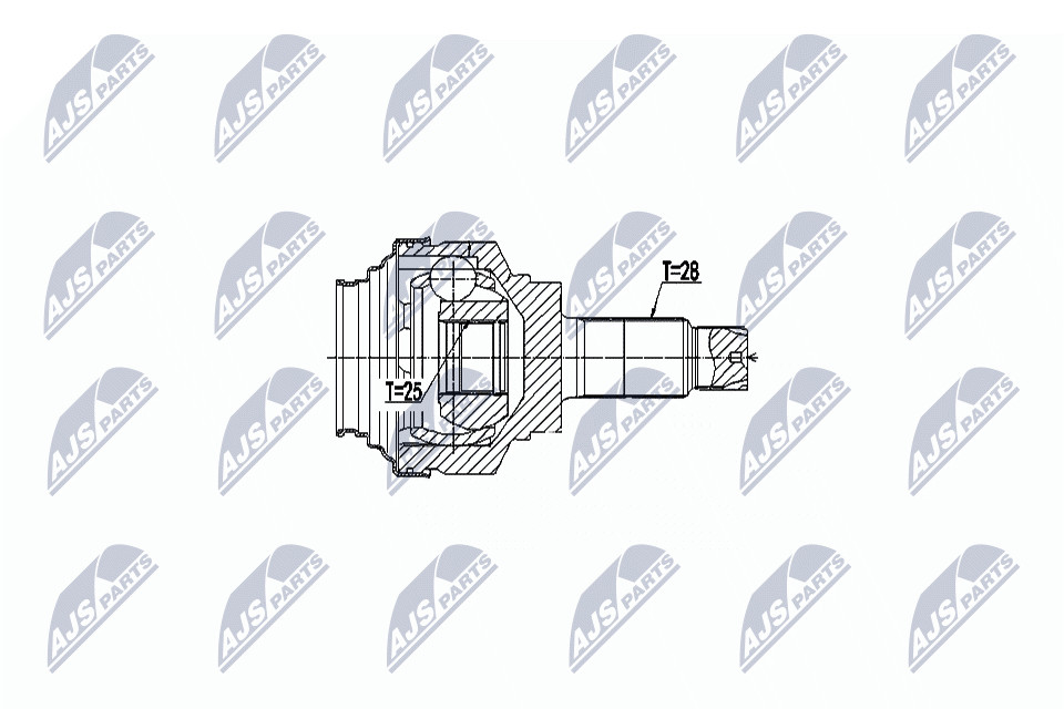 NPZ-BM-017 NTY Joint Kit, drive shaft for BMW - Image 6