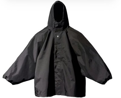 Yeezy x GAP Magnet Close Black T-Cut Parka Jacket Size Small New wo Tags