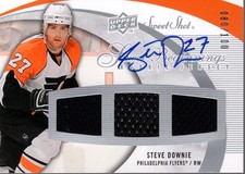 2007-08 Sweet Shot Rookie Jersey Auto #151 Steve Downie /100 - HKY