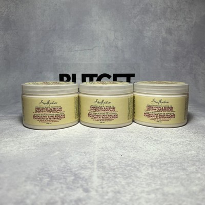 Bundle Lot Total 3 Shea Moisture Strengthen & Restore Leave-In Conditioner 340mL