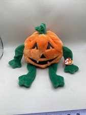 TY Beanie Buddy Pumkin    Large Plush Pumpkin Bear Halloween Buddies