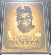 Upper Deck 2001 Most Wanted Frank Thomas #MW14 Insert Chicago White Sox
