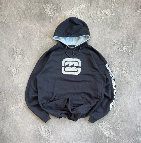 Billabong L Vintage Big Logo Hoodie Surf Style Kapuzenpullover Langarm 90s - Bild 1 von 18