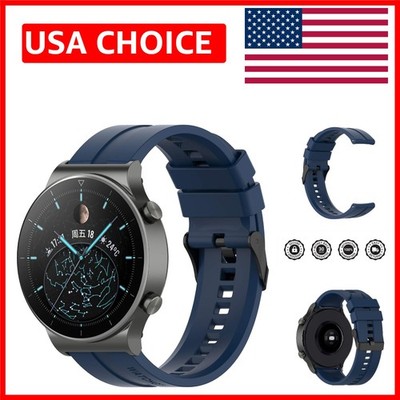 Dblue Silicone Watch Band for Huawei Watch 5/4 Pro/GT - Adjustable & Comfortable