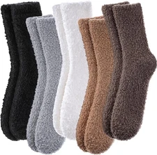 Womens Fuzzy Socks Super Soft Fluffy Winter Warm Cozy Home Sleep Slipper Socks
