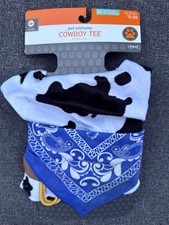 Pet Costume Cowboy Tee: Medium