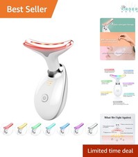 Red Light Therapy Face Neck Massager 7 Color LED Skin Care Wand