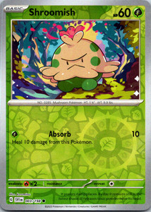 Shroomish Reverse Holo 003/198 Scarlet & Violet Base Set