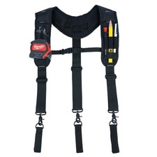 Tool Belt Suspenders,Heavy Duty 3-Points Padded Construction Work Pouch Suspe...