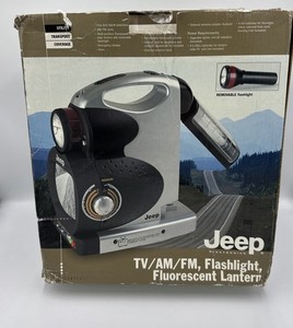 Jeep JX1LTV Portable TV - AM/FM Weather Band Radio - Lantern & Siren