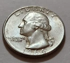 1964 Washington Quarter • AU Slider Look 90% Silver • Strong Detail No MM  X31
