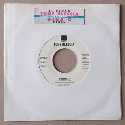 Vinyl (Juke Box) Tony BLESCIA / GINA G - E sento you / Fresh 1997 Ex-