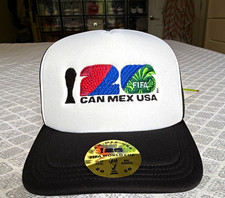 FIFA World Cup 2026 CAN MEX USA Trucker Hat Black/White Snapback "We Are 26"
