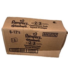 Pampers Swim Diapers - Splashers - Size 2-3, 6 PCK, Count 12 Each full case