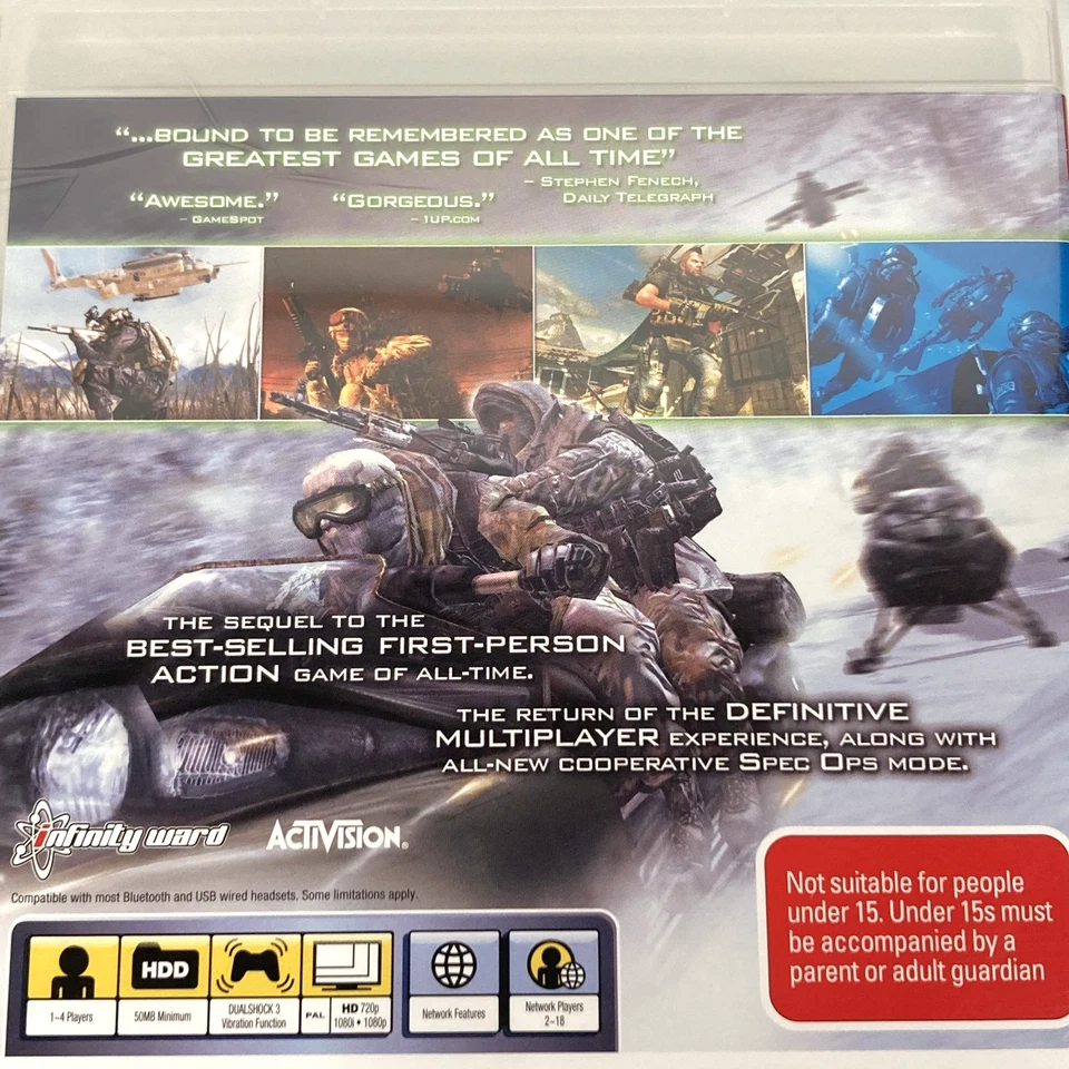 Call of Duty Modern Warfare 2 Sony Playstation 3 PS3 (2009) R4 Brand New Sealed - image 4 of 4