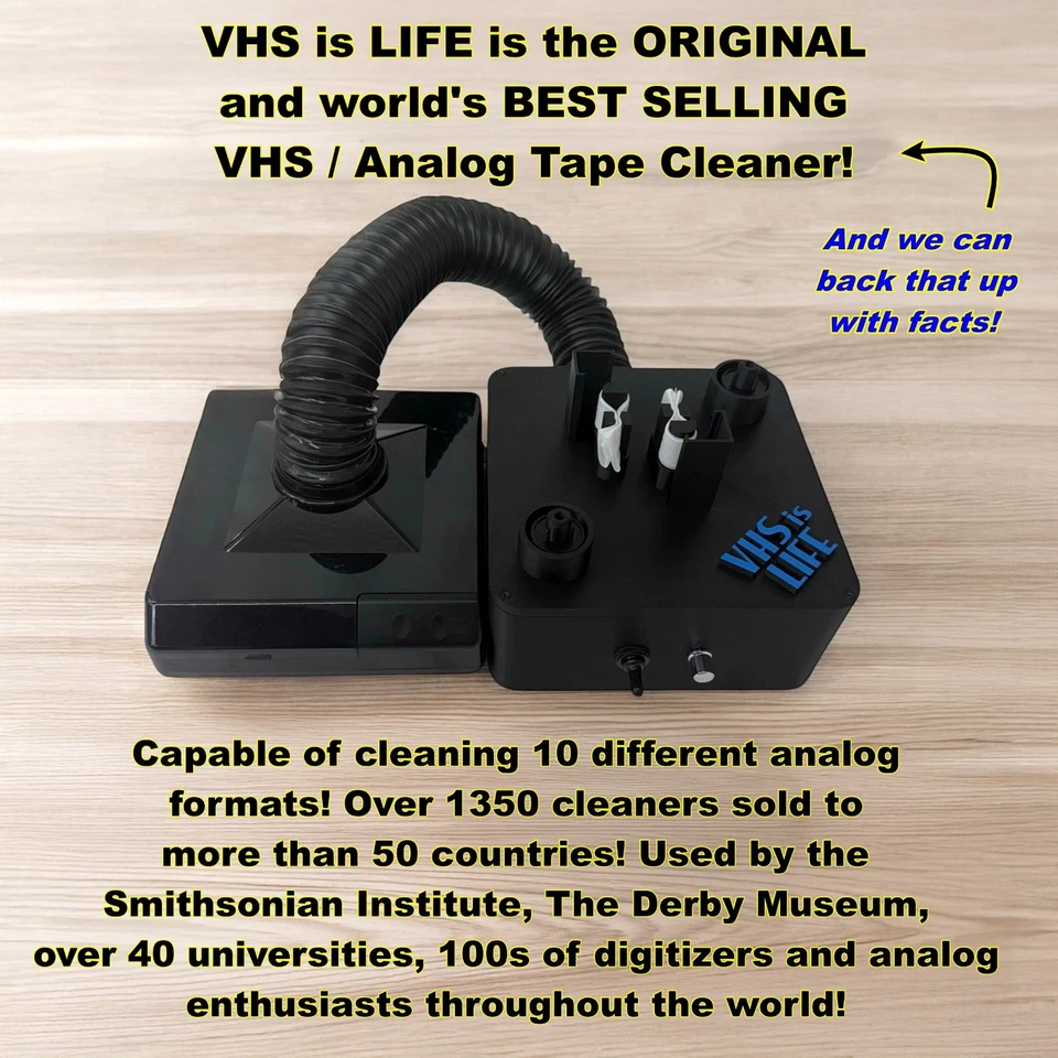 VHS Mold Cleaner Betamax Analog Tape Removal System w/Vacuum for Mold Capture! - Image 4 of 4