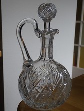 SAINT LOUIS CRISTAL TAILLER ANCIENNE BELLE CARAFE A VIN MODELE GAVARNI SIGNEE