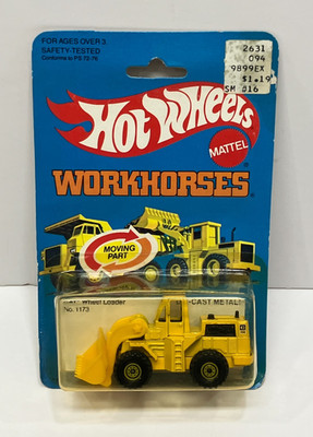 original Hot Wheels WORKHORSES CAT Wheel Loader No. 1173 Hong Kong