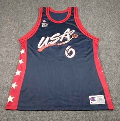 Vintage Penny Hardaway USA Olympic Champion Jersey Mens Size 48 XL 90s Stars NBA