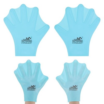 Schwimmhandschuhe für Frog Typ Mittel Blau 1 Paar