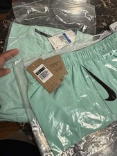 Two piece medium male Nike running set (Teal)