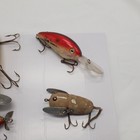 Vintage Fishing Lure Lot Heddon Crazy Crawler River Runt WWII Jitterbug Clark — photo 4