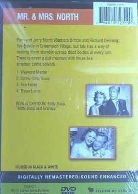 Mr. and Mrs. North - 4 Classic TV Episodes DVD NEW