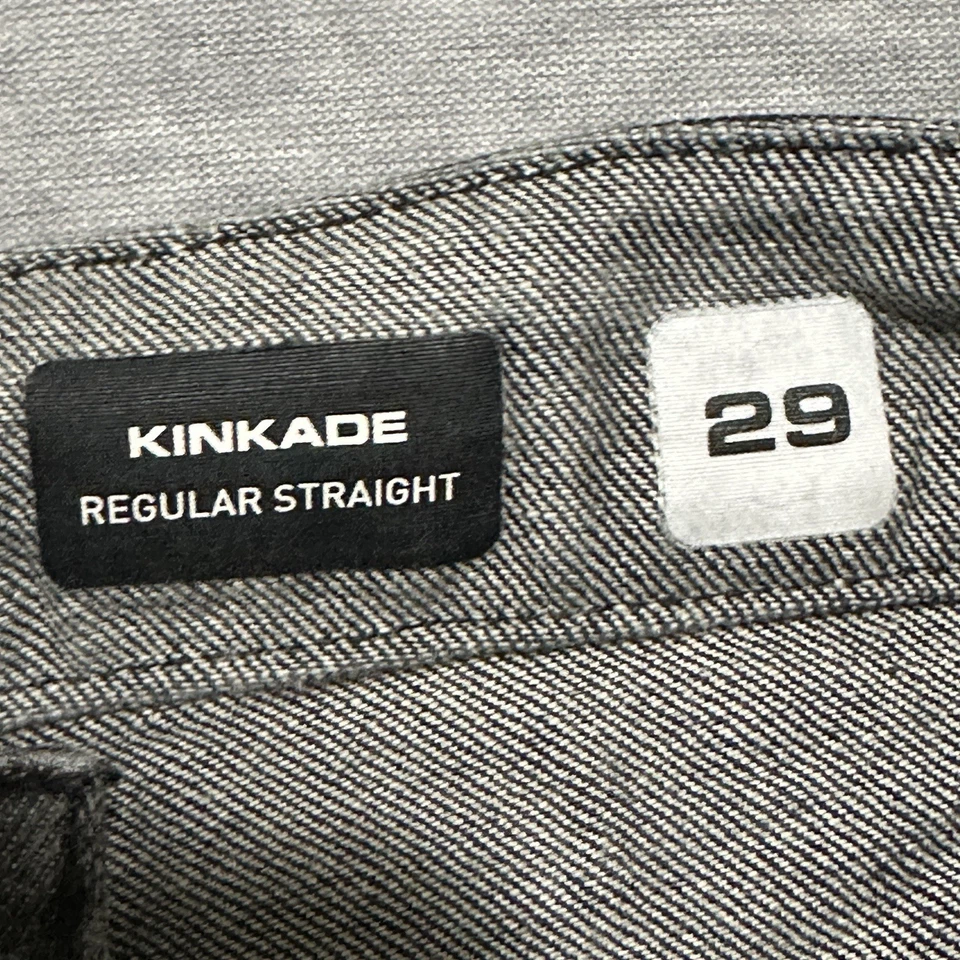 Volcom Men Jeans 29x29 Black Denim Kinkade Regular Straight Logo - Image 3 of 4