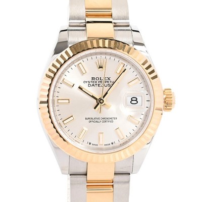 ROLEX Datejust 28 279173/OYS Silver Case Size 28mm Ladies Used Watch #121017