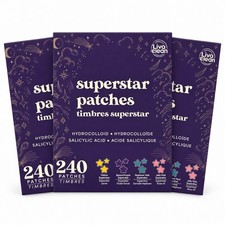 3-Pack LivaClean Superstar Pimple Patches 720 Count Star Hydrocolloid EXP 12/26