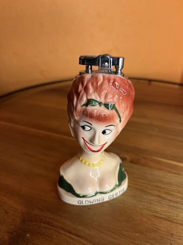 Encendedor de mesa reparado vintage 1966 Amico Japón brillante Gertie - Imagen 2 de 5
