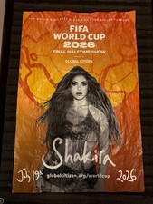 Shakira FIFA NYC wheat paste street poster 48"w x 72"h