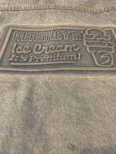 vintage made in usa denim Jacket Hershey Ice Cream Imprint Sz L